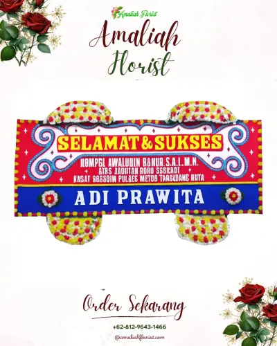 Karangan Bunga Ucapan Selamat di Podosoko